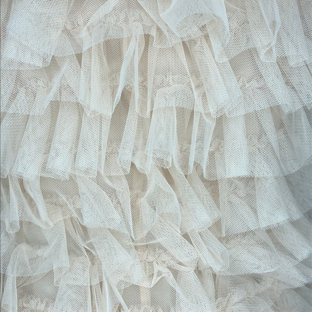 Haute Hippie Cream Tiered Ruffle Dress - Size Small - Picture 10 of 13